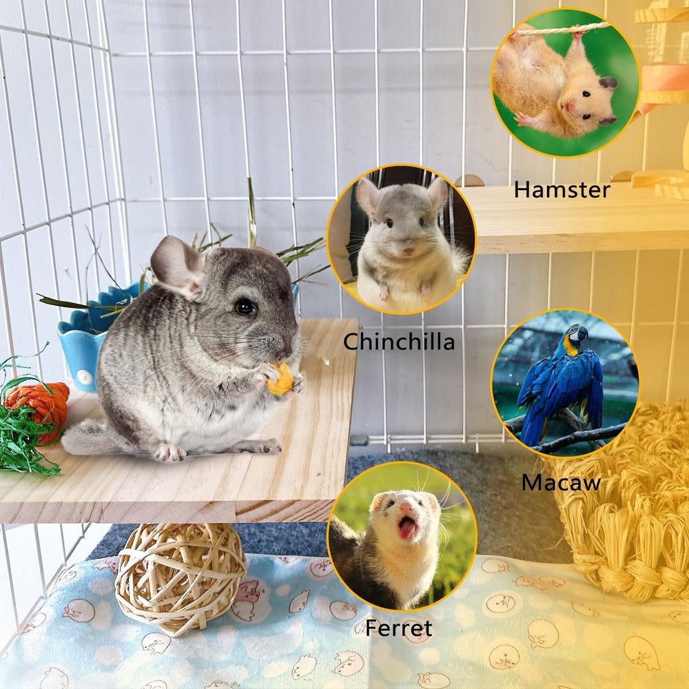 Hamiledyi cage accessory for large birds shows durable perch in spacious cages
