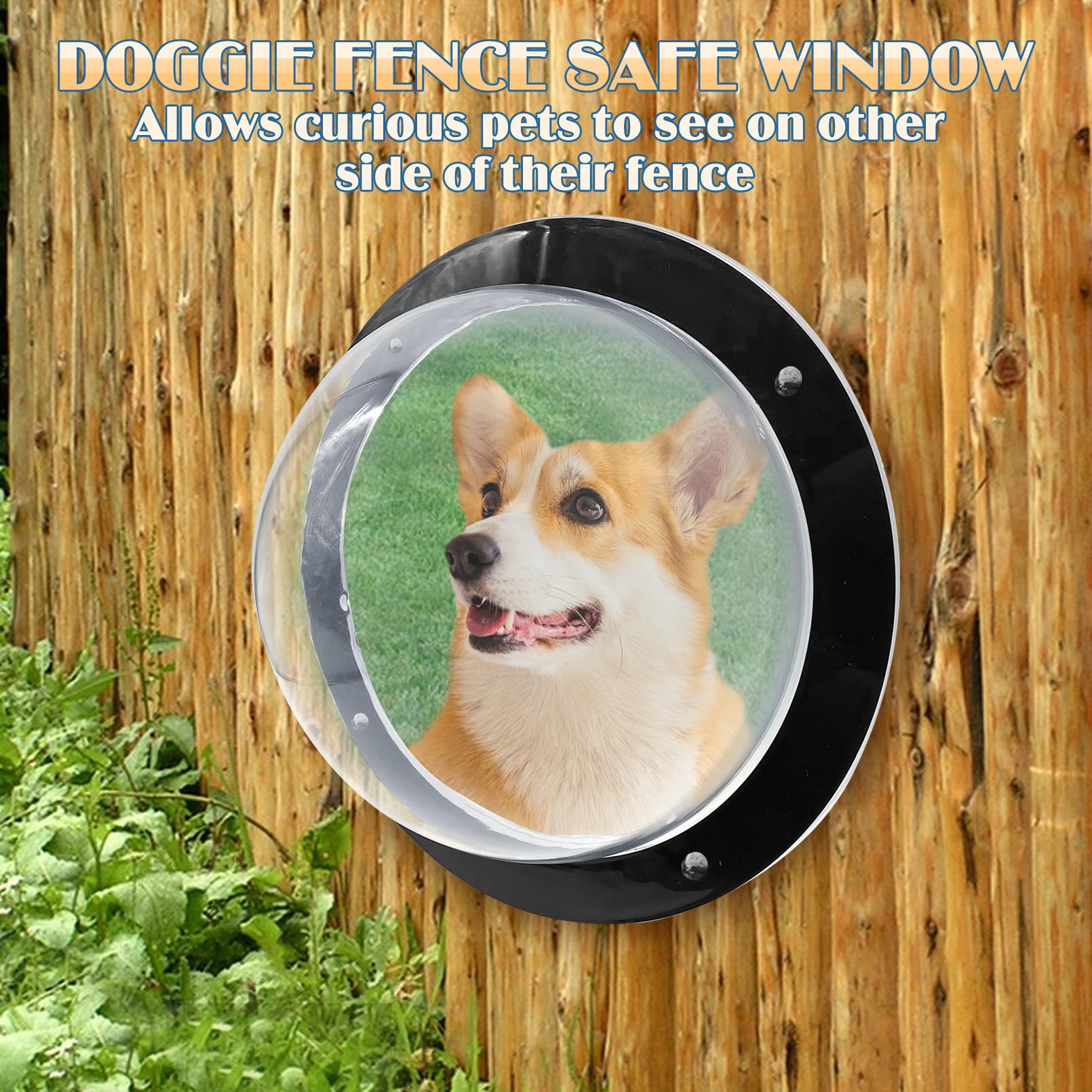 Hamiledyi fence window supports quieter yards by reducing jumping and barking triggers