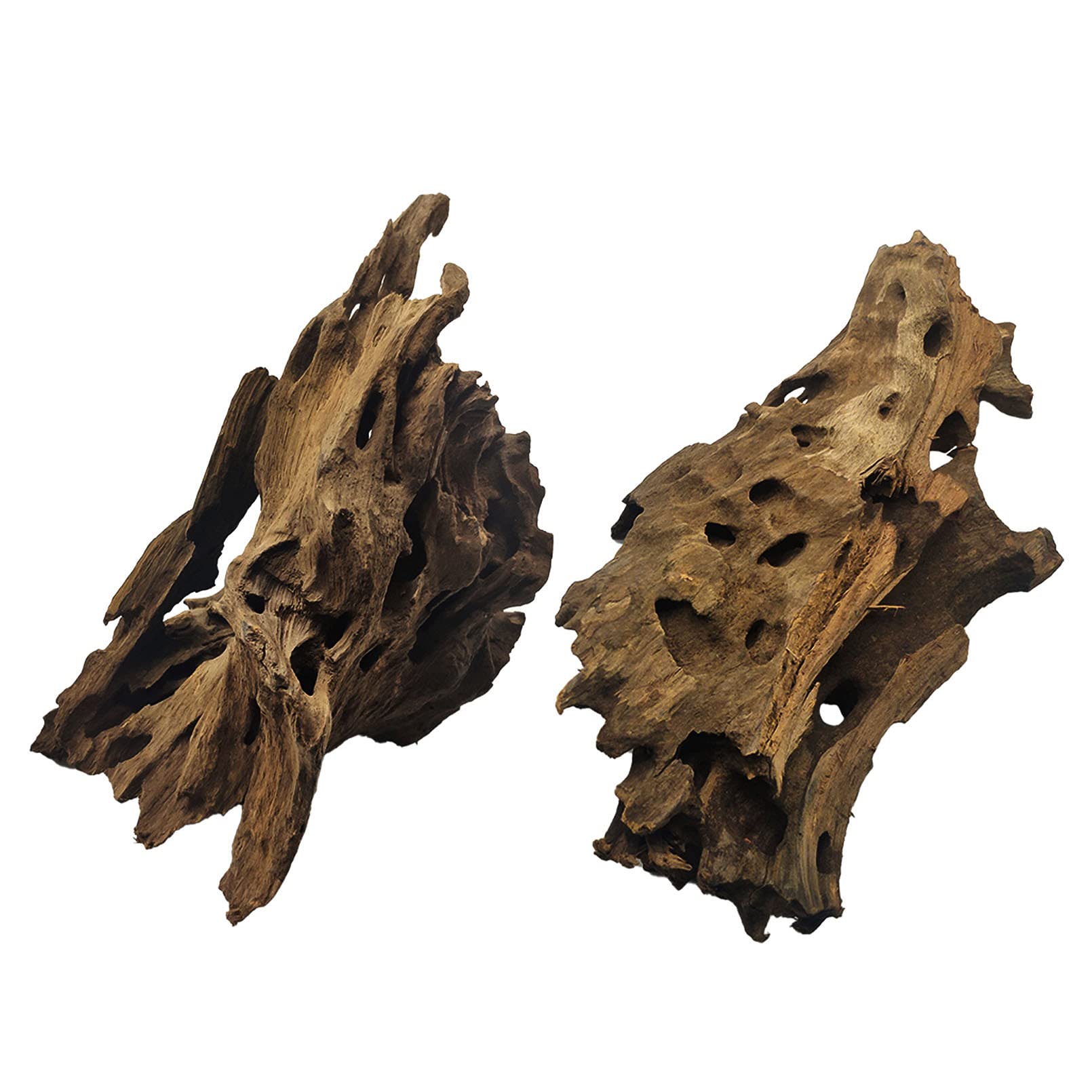 Hamiledyi driftwood aquarium branch adds natural decor and shelter for fish