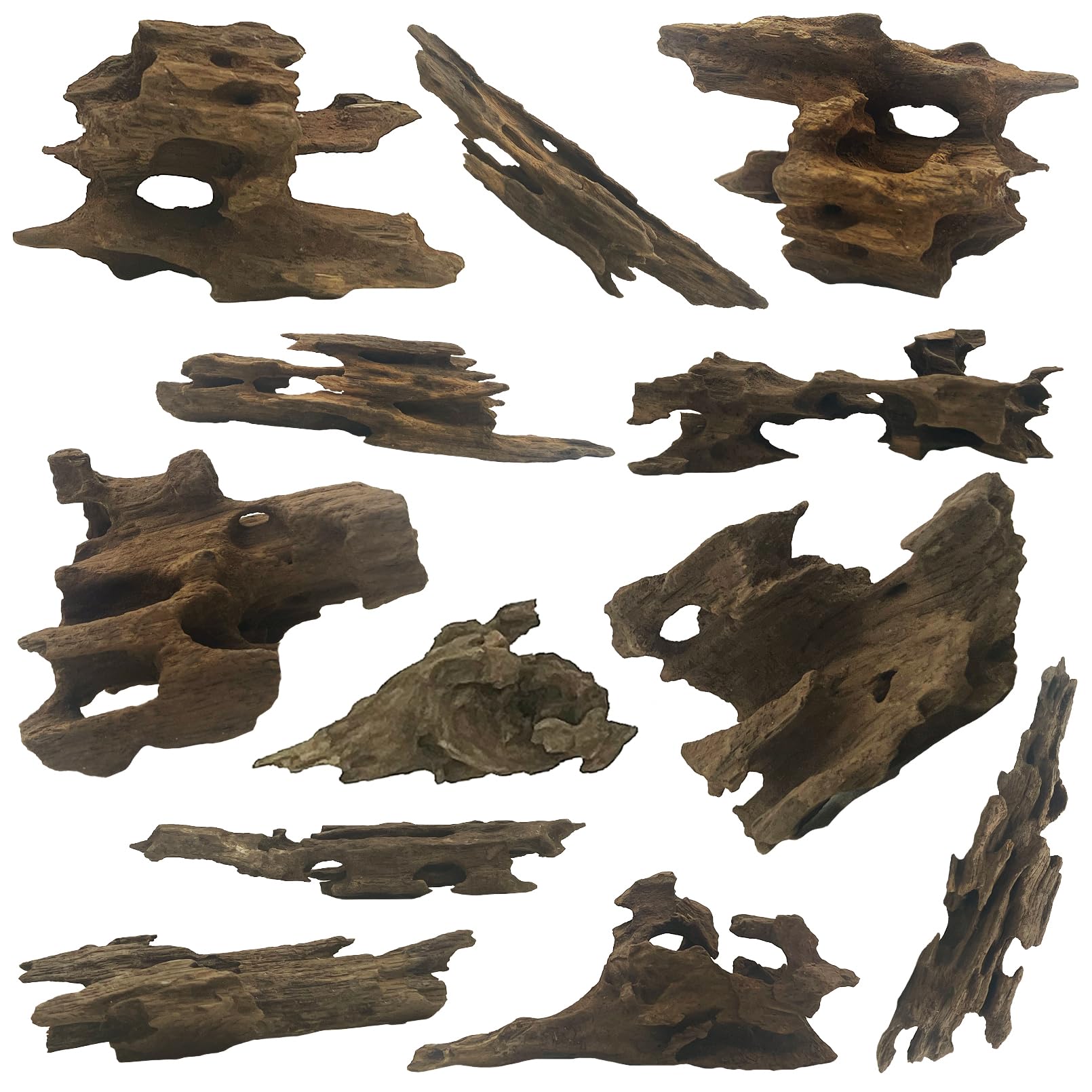 Hamiledyi driftwood decor in a nano tank creating natural hiding spots for shrimp