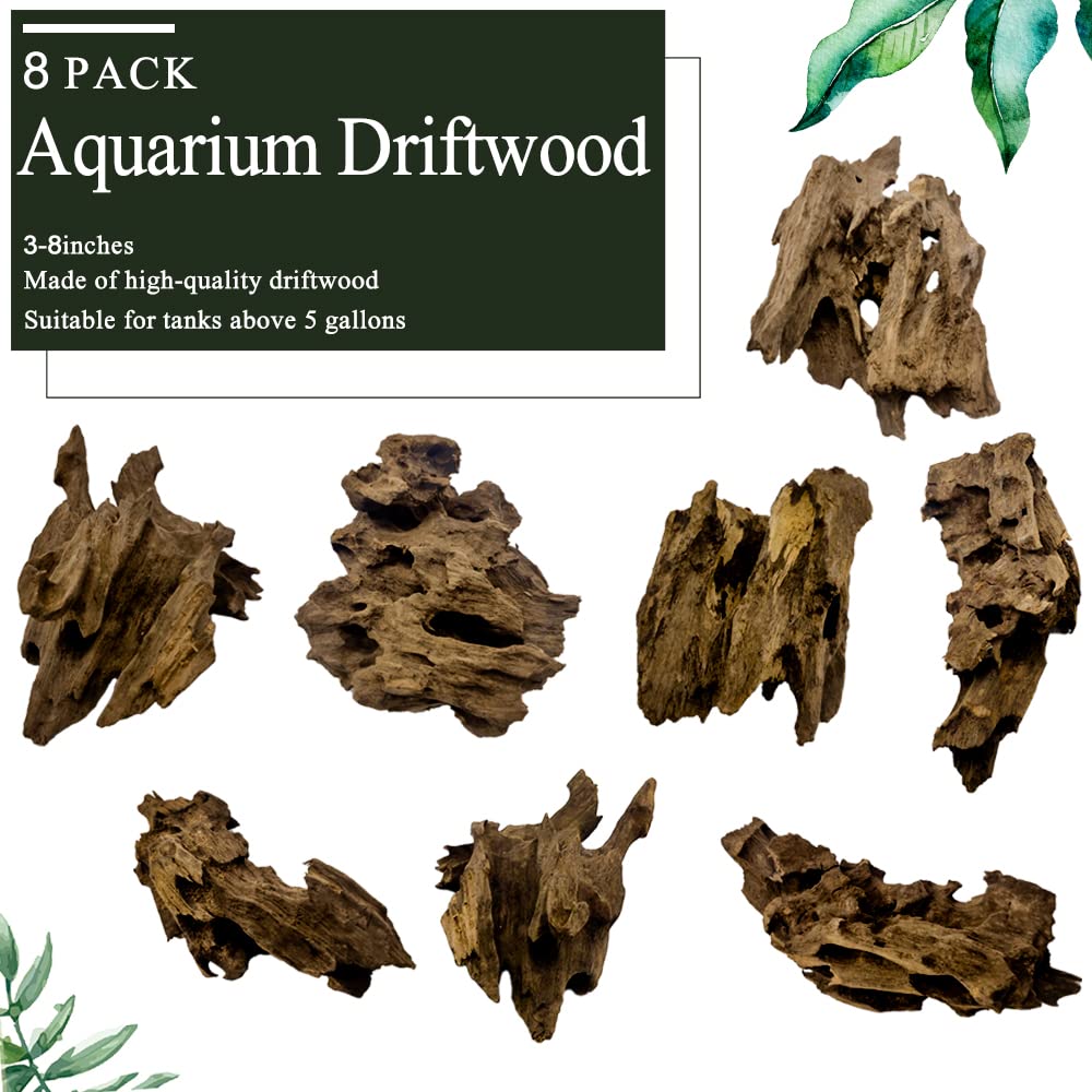 Hamiledyi driftwood aquarium decor branch-02 brings realistic branching for hiding spots and exploration.