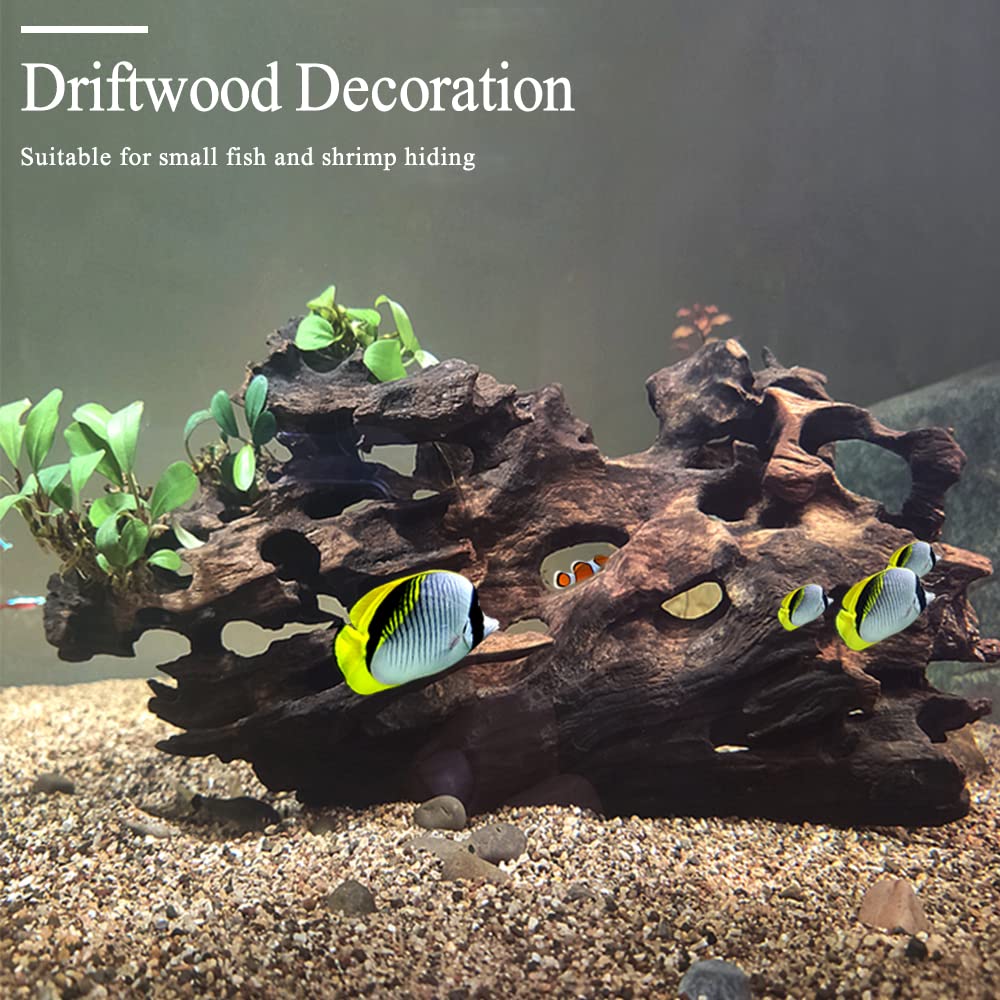 Hamiledyi driftwood decor closeup-01 emphasizes grain texture for natural terrarium settings.