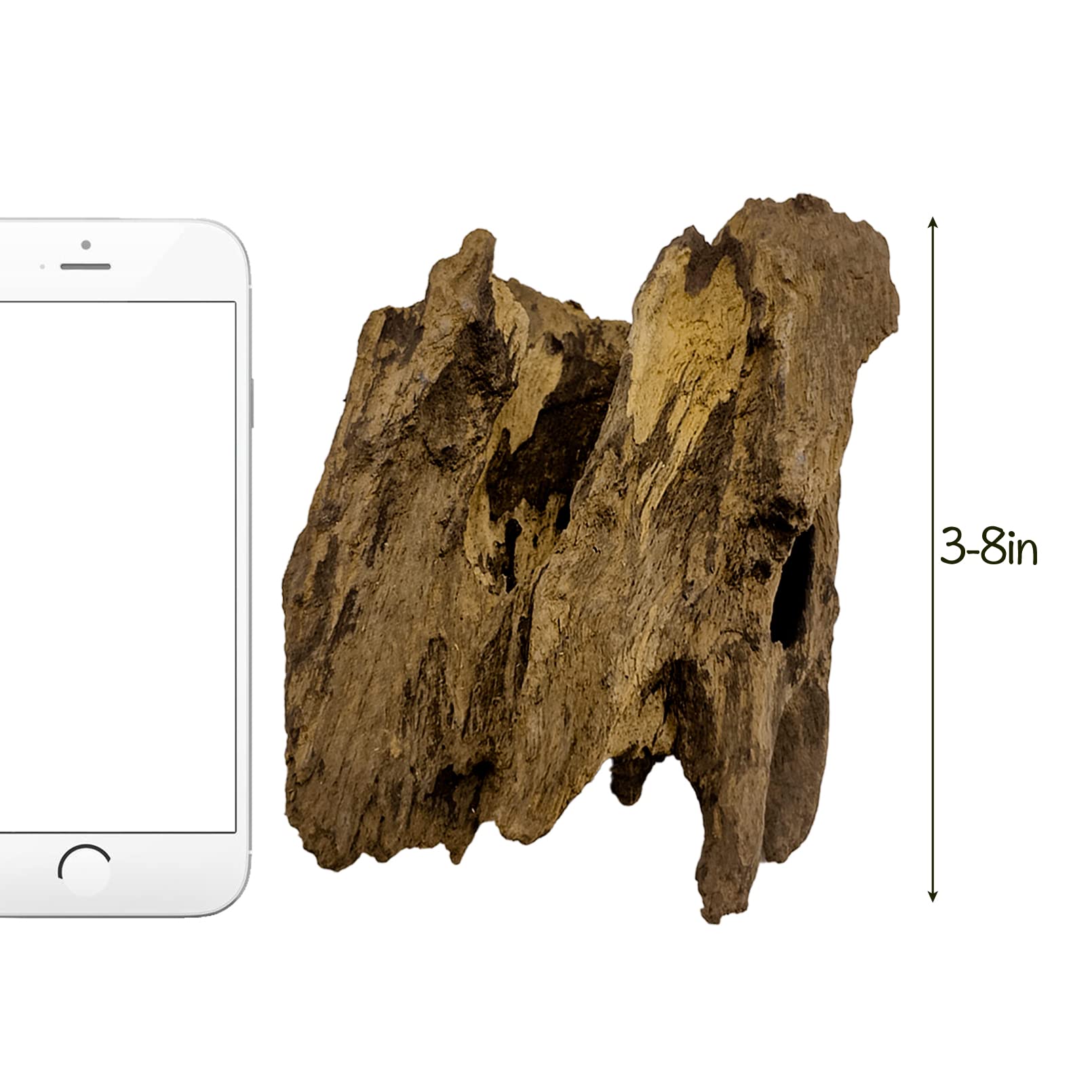 Hamiledyi driftwood decor set-01 demonstrates versatile use in fish tanks and terrariums.