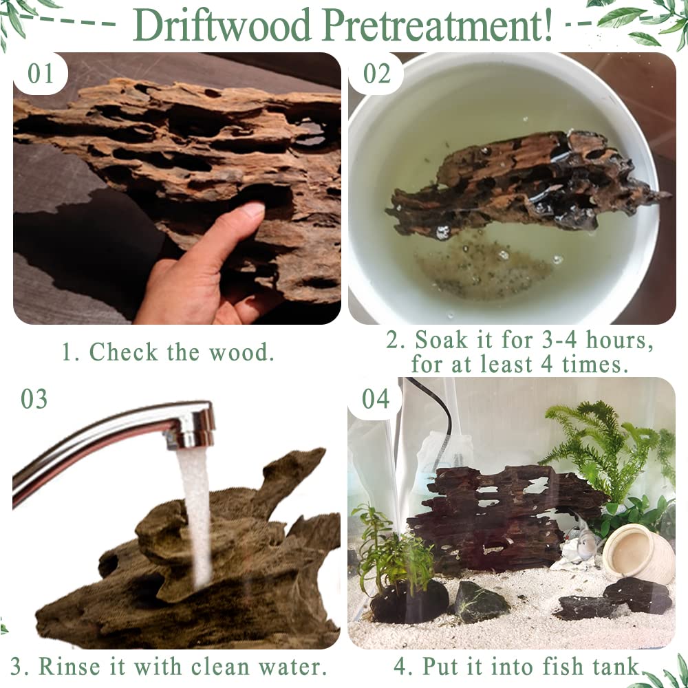 Hamiledyi driftwood decor setup-01 shows a natural habitat layout with multiple branches.