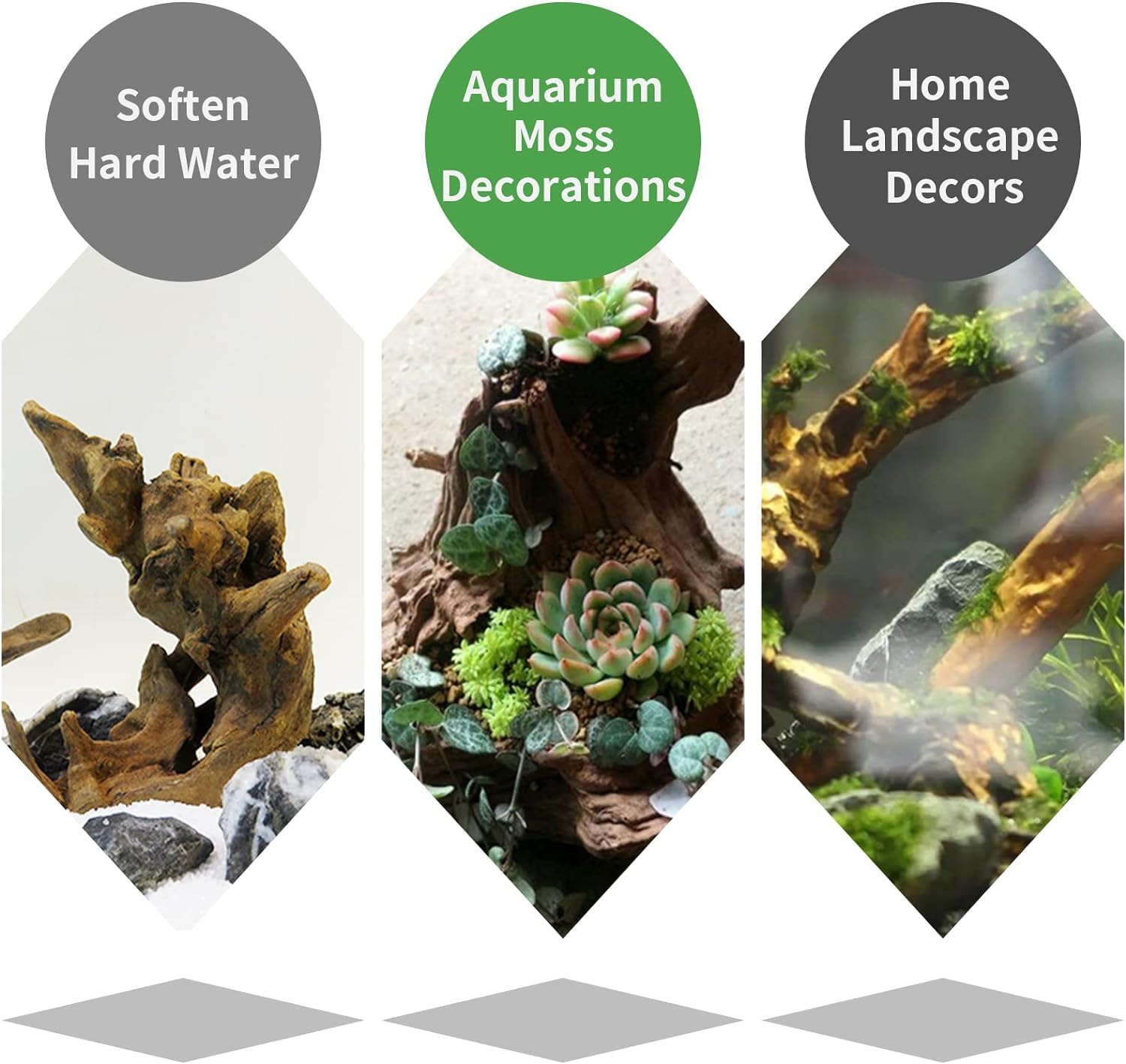 Hamiledyi driftwood aquarium small-branch-05 ideal for moss gardens and natural landscape accents
