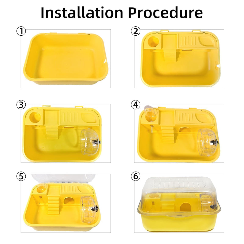 Hamiledyi cage with top ventilation improves air flow for a fresher enclosure