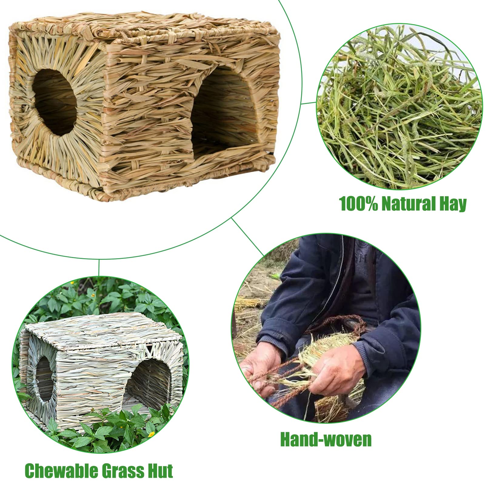Hamiledyi grass house foldable design for easy cage placement