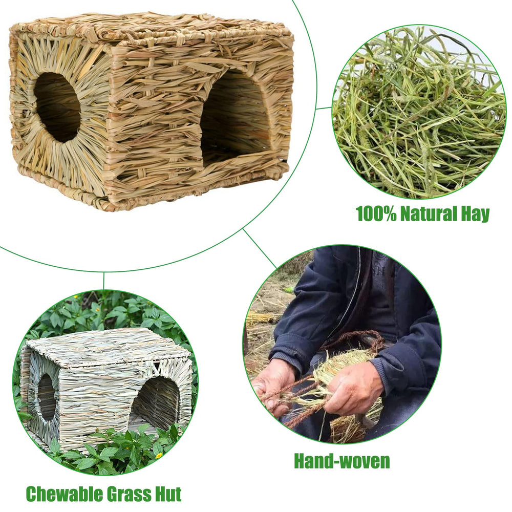 Hamiledyi grass house foldable design for easy cage placement