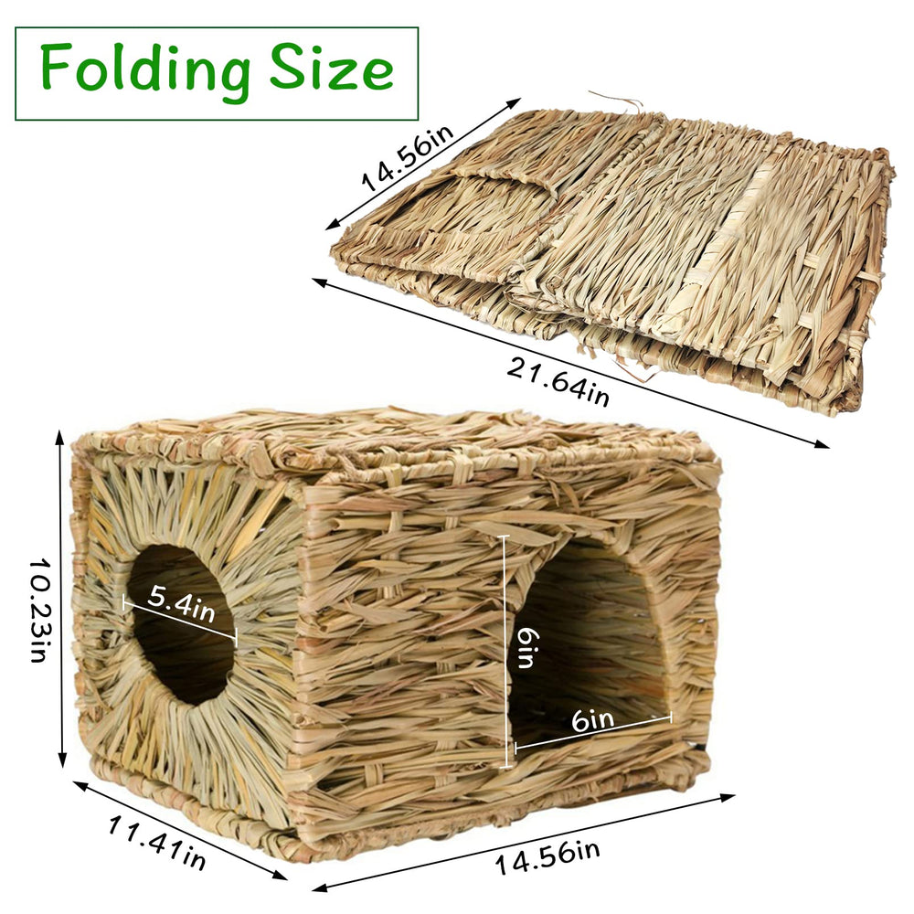 Hamiledyi grass house large size fits rabbits and other small pets