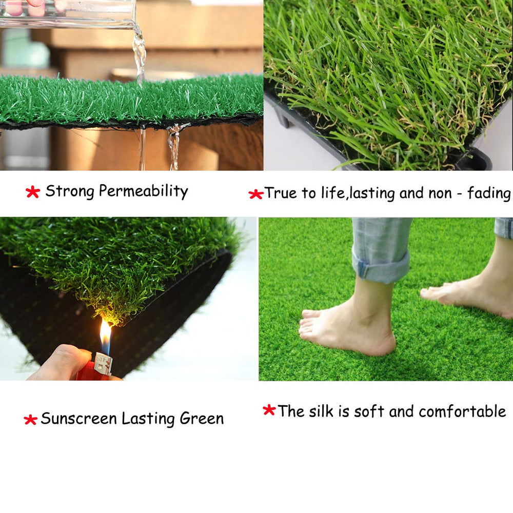 Hamiledyi grass mat in indoor-outdoor setup demonstrates versatile training and play for small animals.