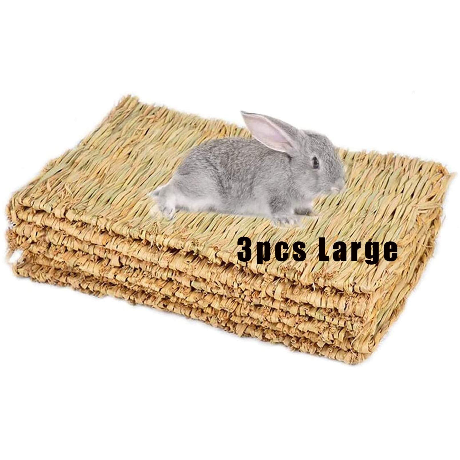 Hamiledyi Grass Mat Nest: natural handwoven surface for cozy small animal naps
