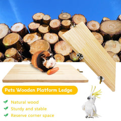 Hamiledyi large 13x8 platform bird perch shows spacious rest area for larger birds