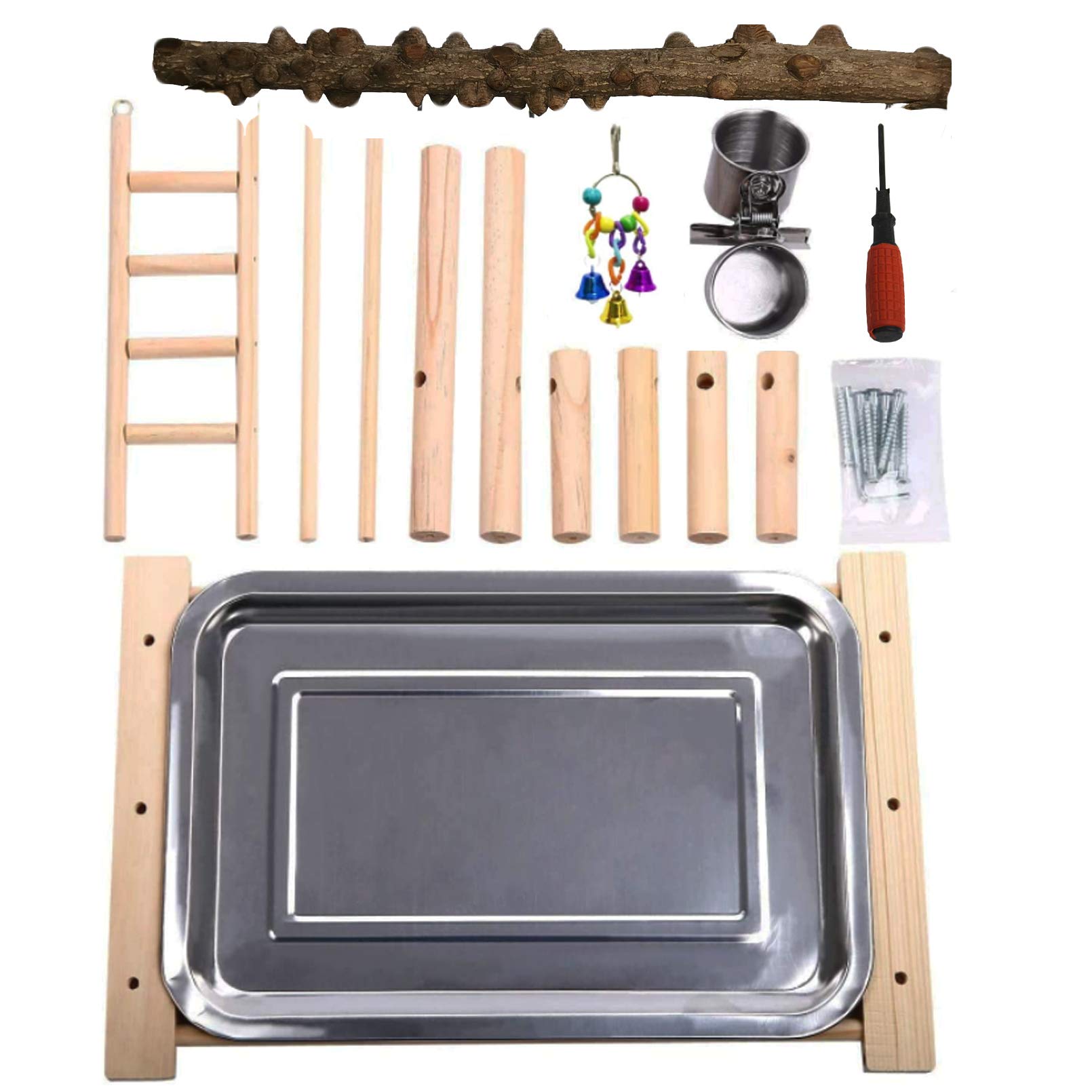 Hamiledyi parrot playground desk-use setup fits compact spaces for daily enrichment.