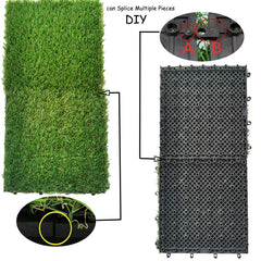 Hamiledyi two-pack grass mats protect feet and reduce debris on hard surfaces.