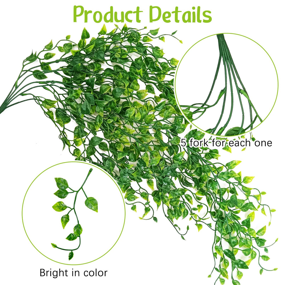 Hamiledyi bendable terrarium vine with iron wire allows flexible layout