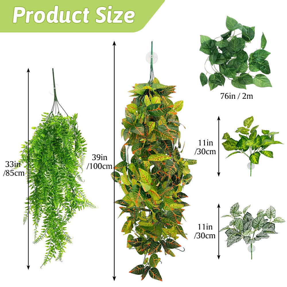 Hamiledyi reptile plants large hanging leaf style3 close-up texture for realism