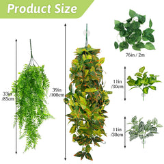 Hamiledyi reptile plants large hanging leaf style3 close-up texture for realism