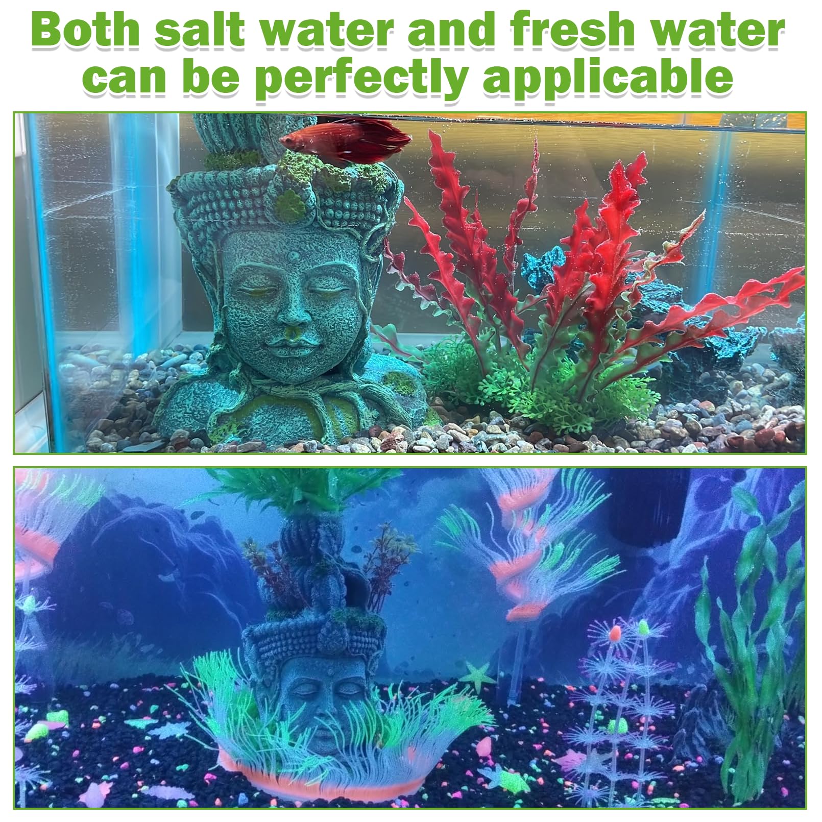 Hamiledyi resin Buddha statue for terrarium and aquarium versatile decor