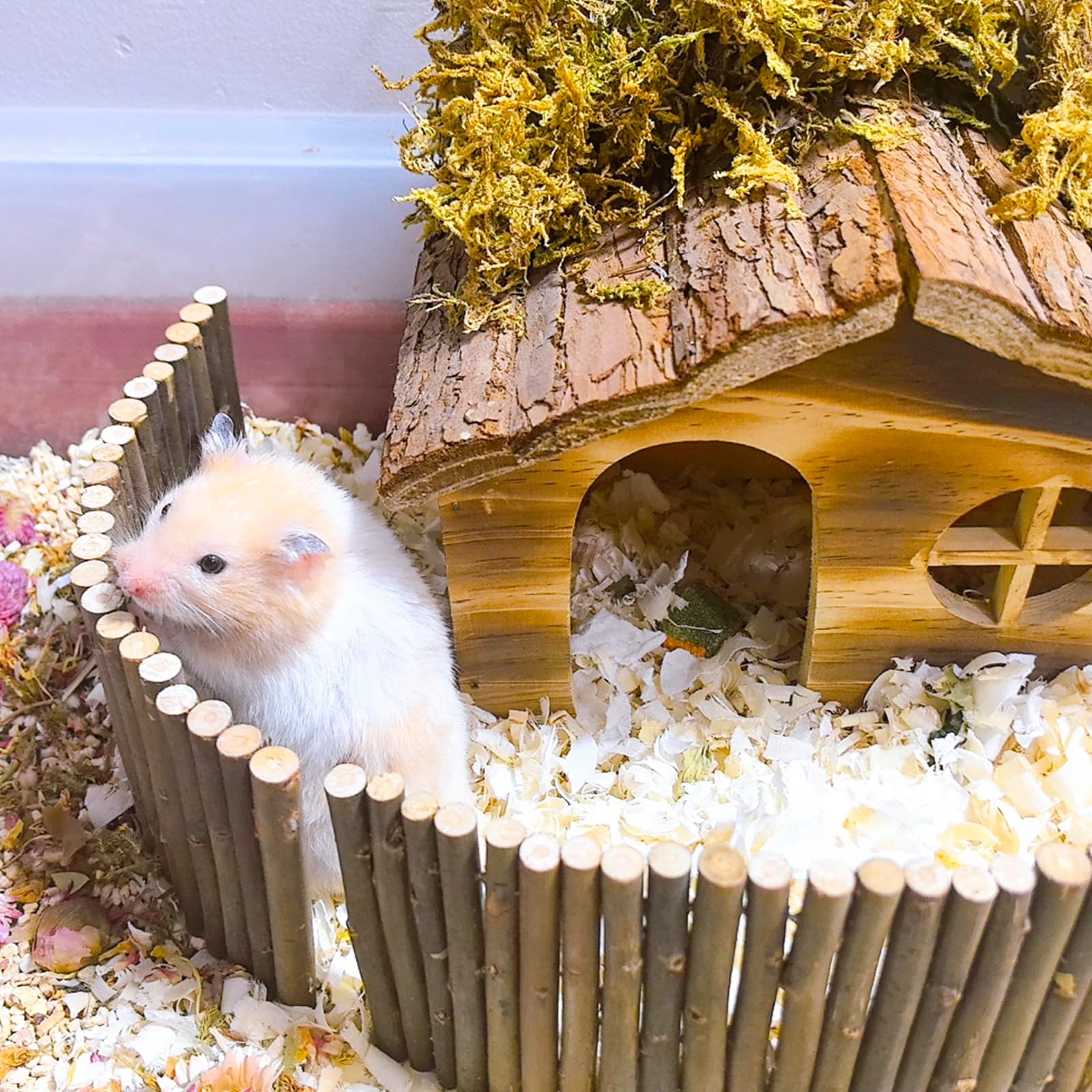 Hamiledyi small rodent habitat scene for play and hideaway