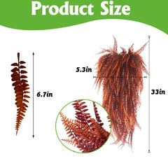 Hamiledyi soft silk leaves close-up highlighting realistic reptile habitat accents