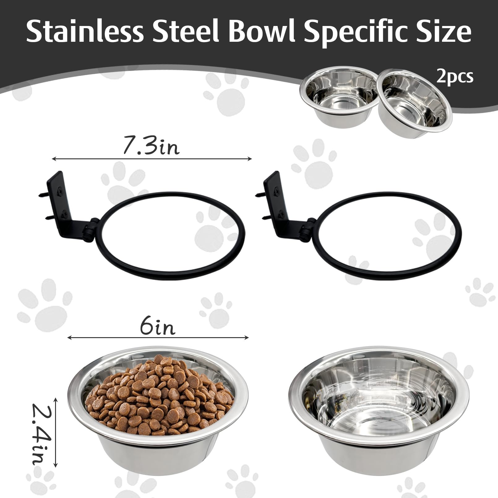 Hamiledyi stainless-steel dog bowls highlight durability and easy cleaning after meals.