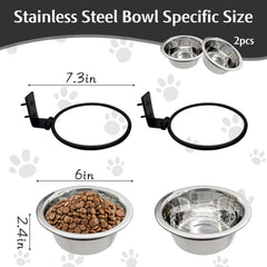 Hamiledyi stainless-steel dog bowls highlight durability and easy cleaning after meals.