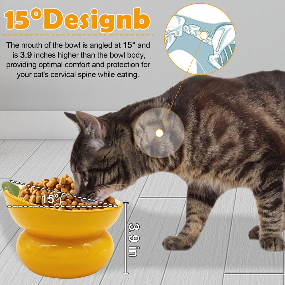 Hamiledyi whisker friendly bowl minimizes whisker fatigue during meals