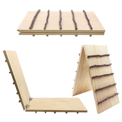 Hamiledyi wooden-ramp-steps encourages gentle exercise and exploration.