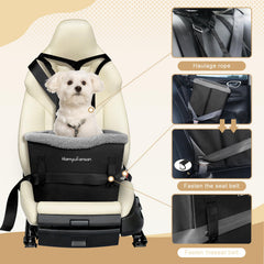 Hamyufansan booster view seat offers panoramic road view during trips.