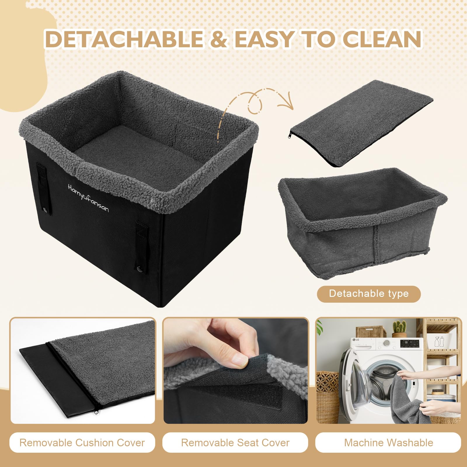 Hamyufansan washable detachable cover for easy cleaning after adventures.