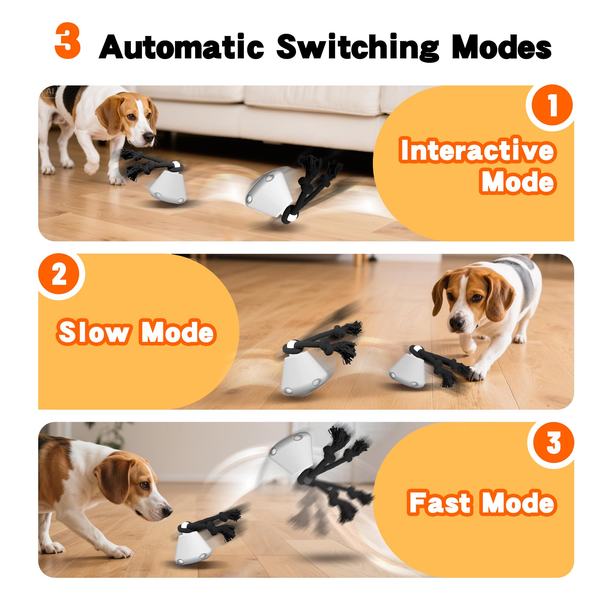 Hanarook interactive dog ball LED bounce captures attention with bright lights for playtime.