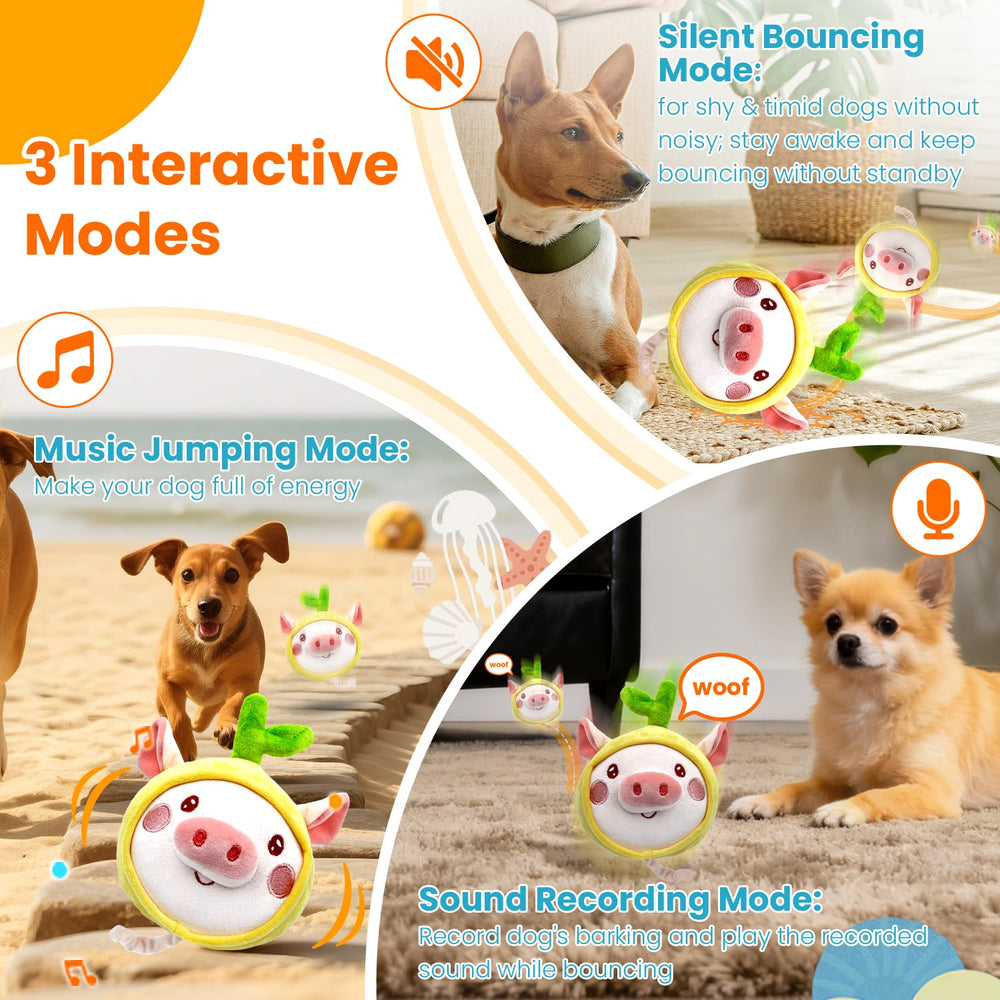 Hanarook Interactive Dog Toy music mode in action for playful barking-inspired fun