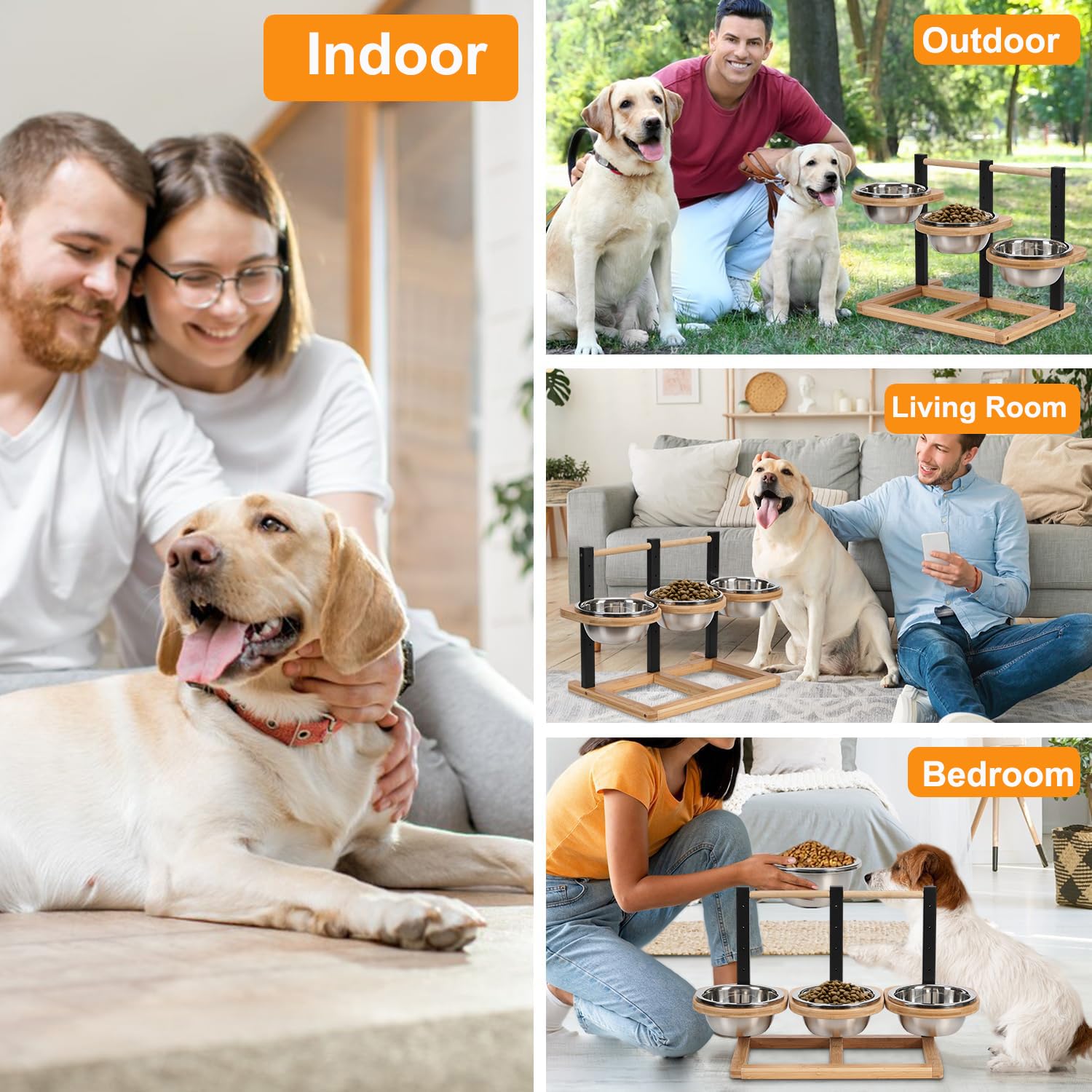 handrong adjustable heights range 2.5–11.6 inches for comfy meals
