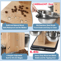 Handrong four bowls configuration emphasizes easy refilling and clean meals