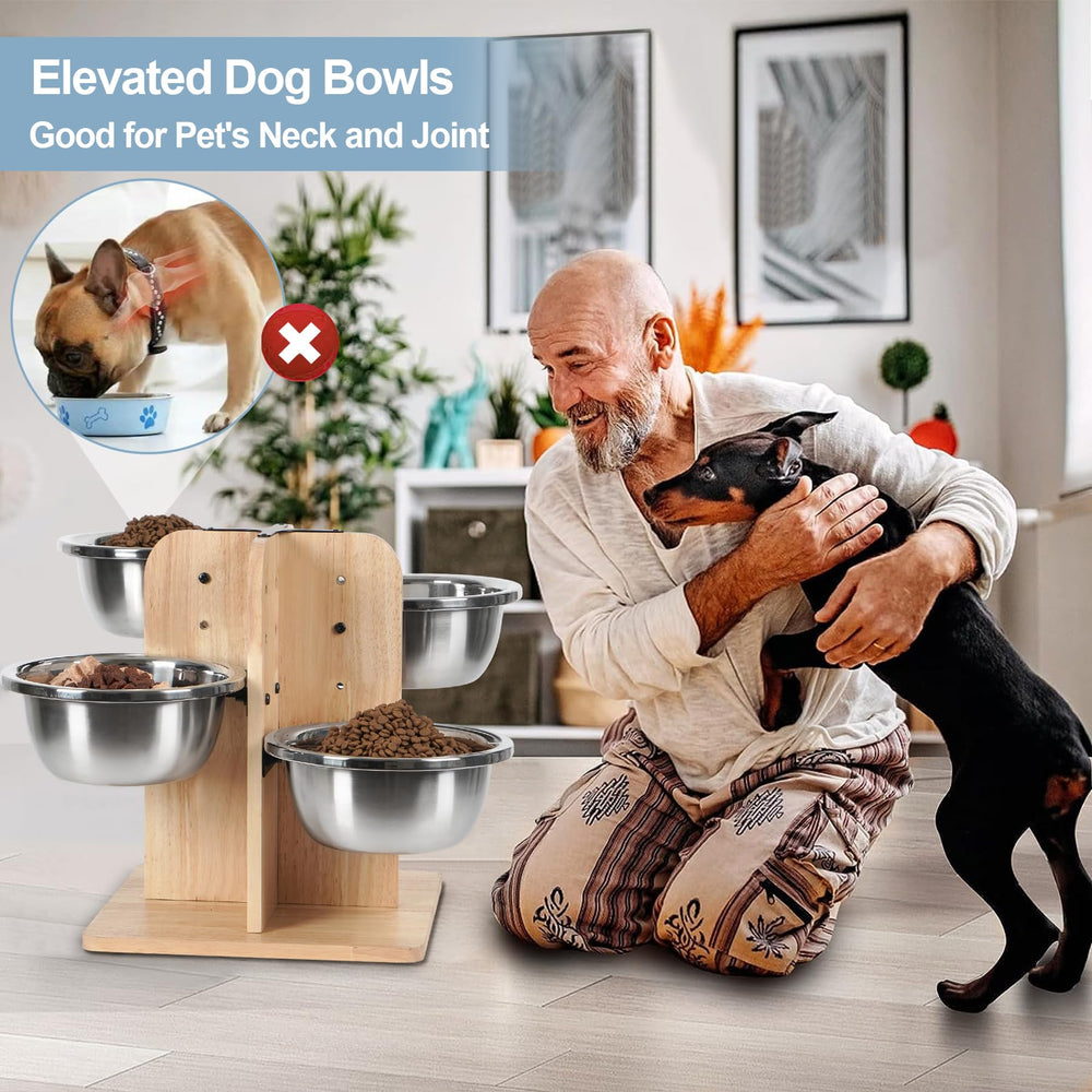 Handrong four-sides dish design for balanced meals and reduced mess