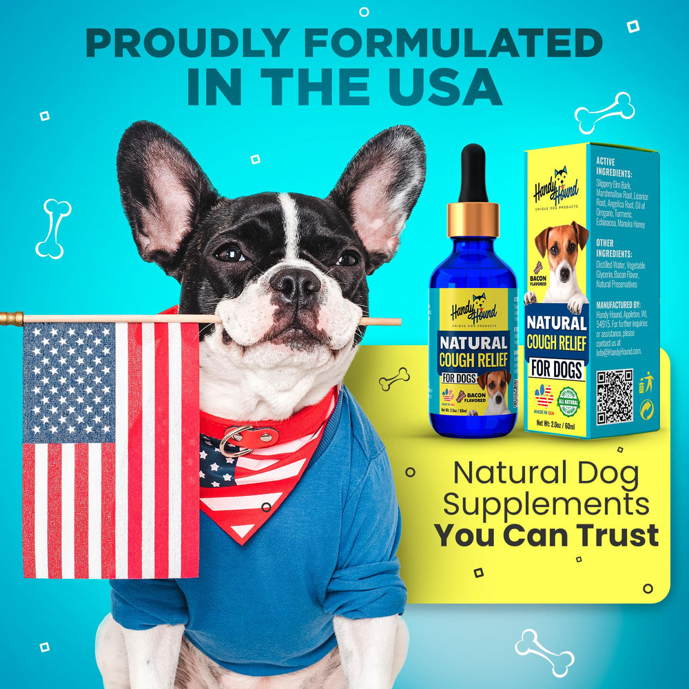 Handy Hound marshmallow root and echinacea blend bottle supports wellness.