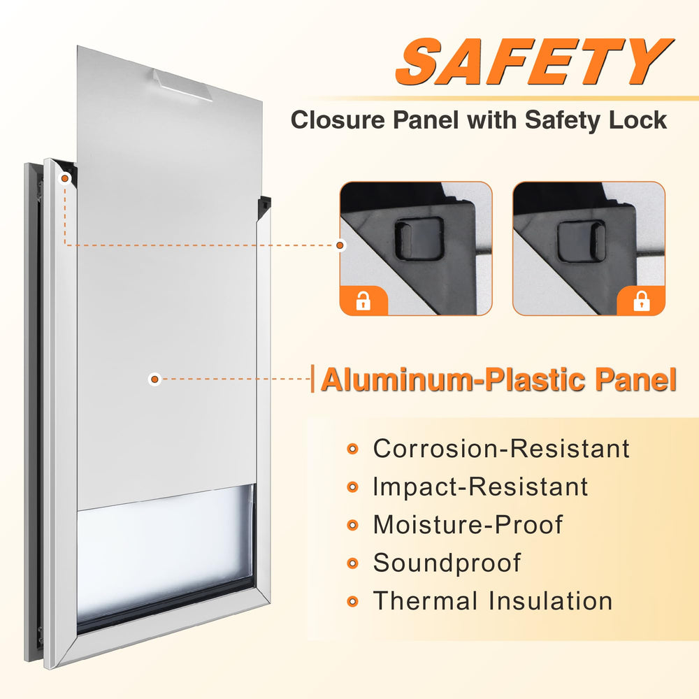 HANIML Extra Large Dog Door installation guide and template