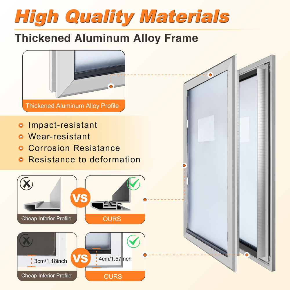 HANIML Extra Large Dog Door lockable panel for added security