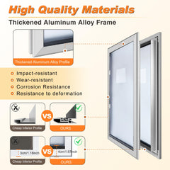 HANIML Extra Large Dog Door lockable panel for added security