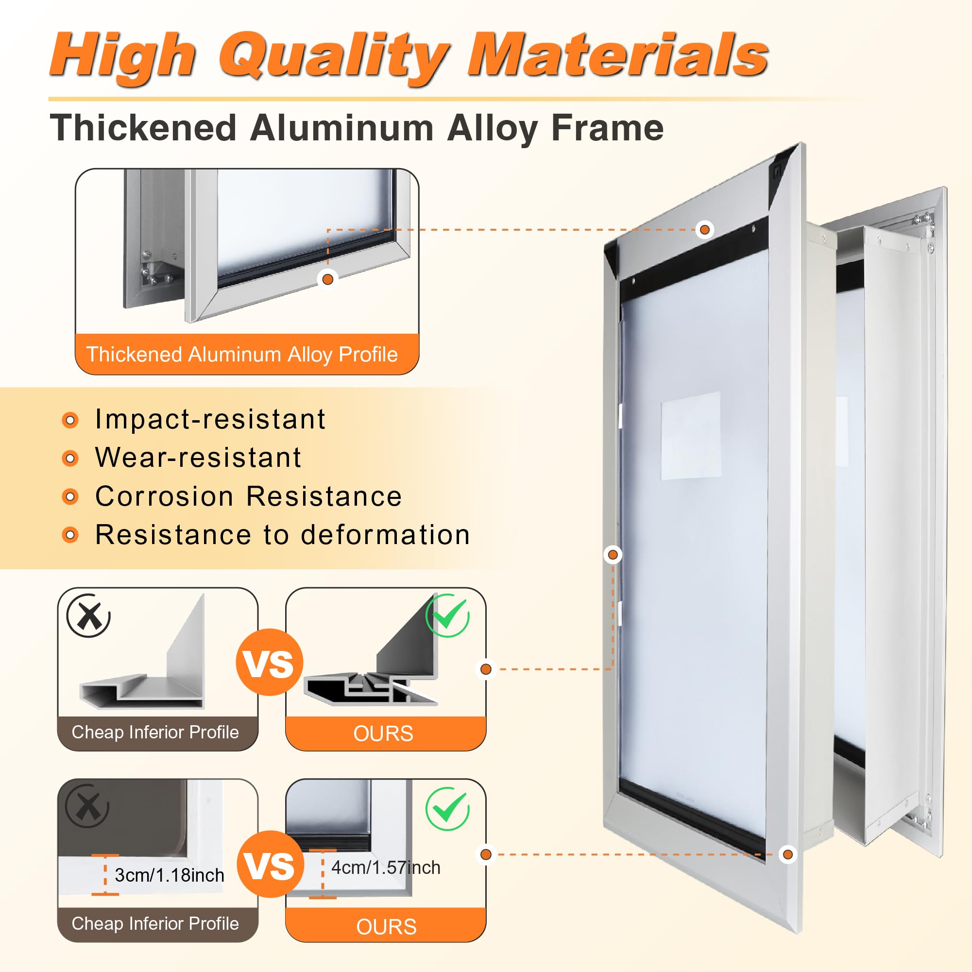 HANIML telescoping tunnel adjusts to wall thickness for flexible installation.