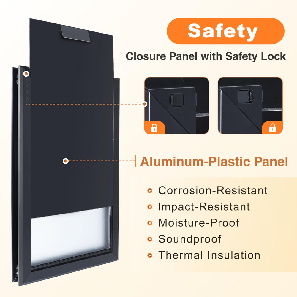 HANIML XL dog door installation guide and cutting template included for easier setup