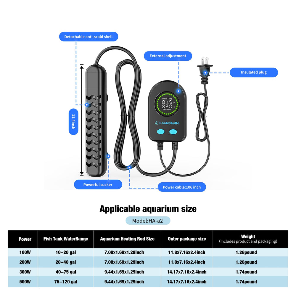HANLESHUKA heater controller display enables precise temp monitoring