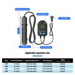 HANLESHUKA submersible heater temperature control panel highlights precise adjustments