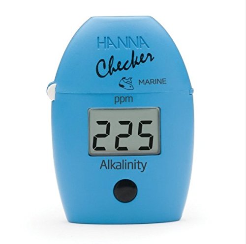 Hanna Instruments HI755 Checker HC alkalinity display provides quick, readable results for reef and saltwater tanks.