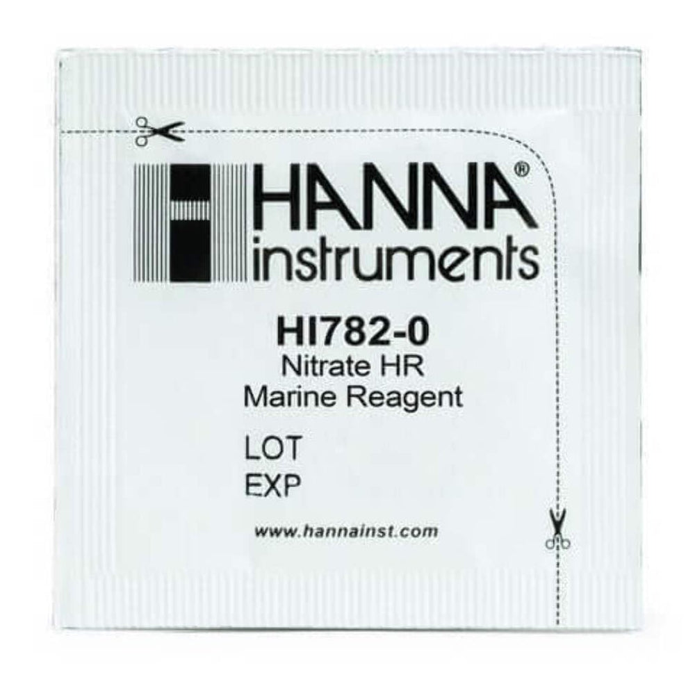 Hanna Instruments HI782-25 reagent packet for marine nitrate testing speeds accurate readings
