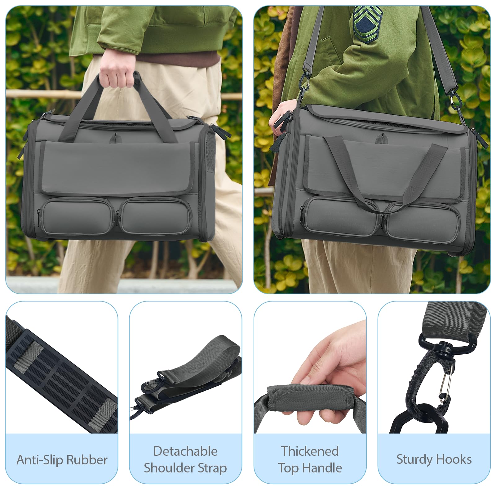 Hannadepot cat-dog-carrier-privacy-curtain provides calming shade and privacy during outings