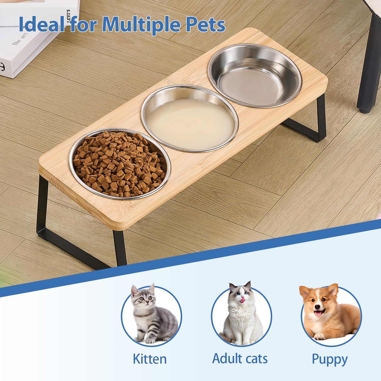 Hannadepot modern home elevated feeder blends with stylish interiors.