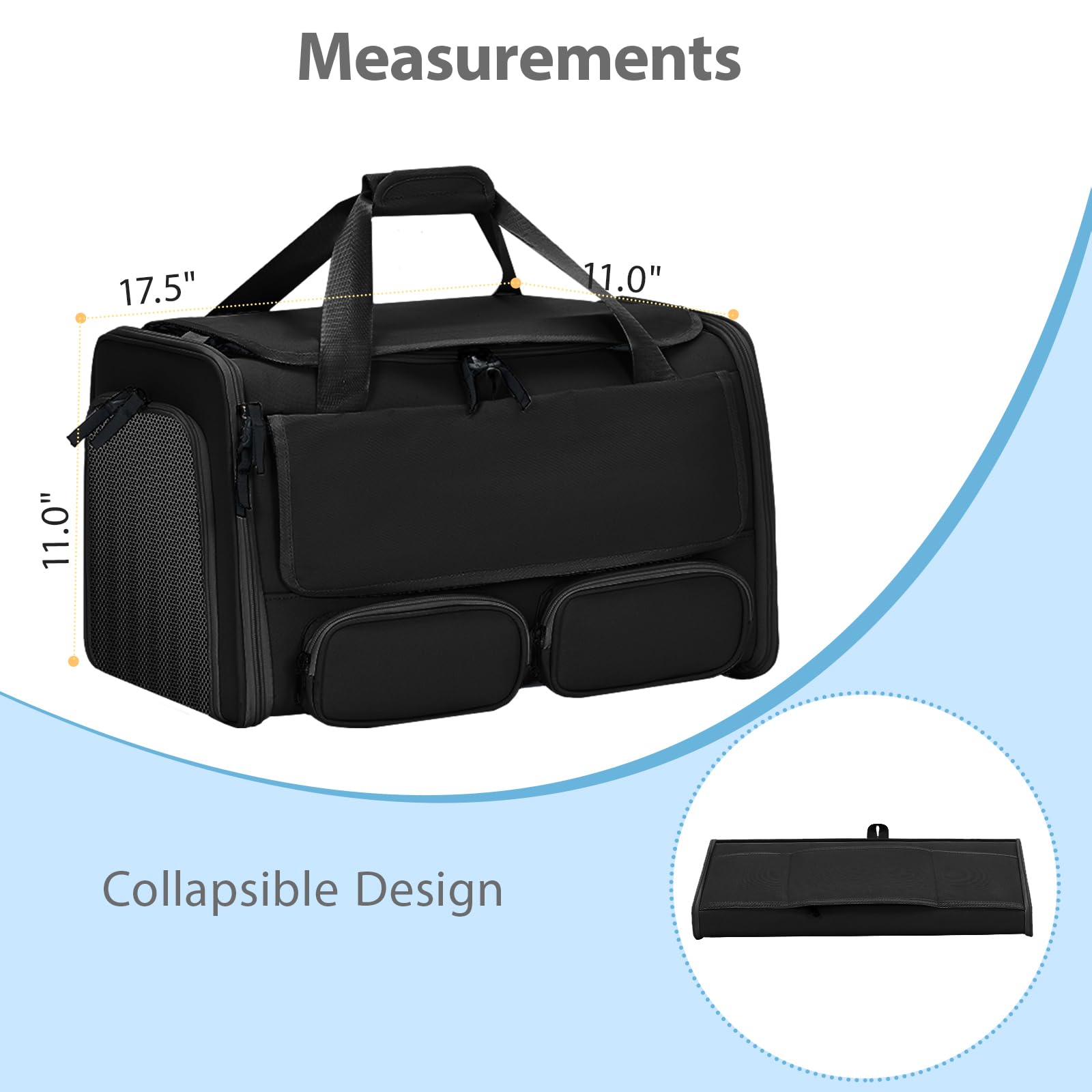 Hannadepot pet carrier versatile carrying options with handle and shoulder strap.