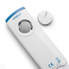 Hanna HI98319 portable field-use image shows a compact salinity tool for field or aquarium checks.