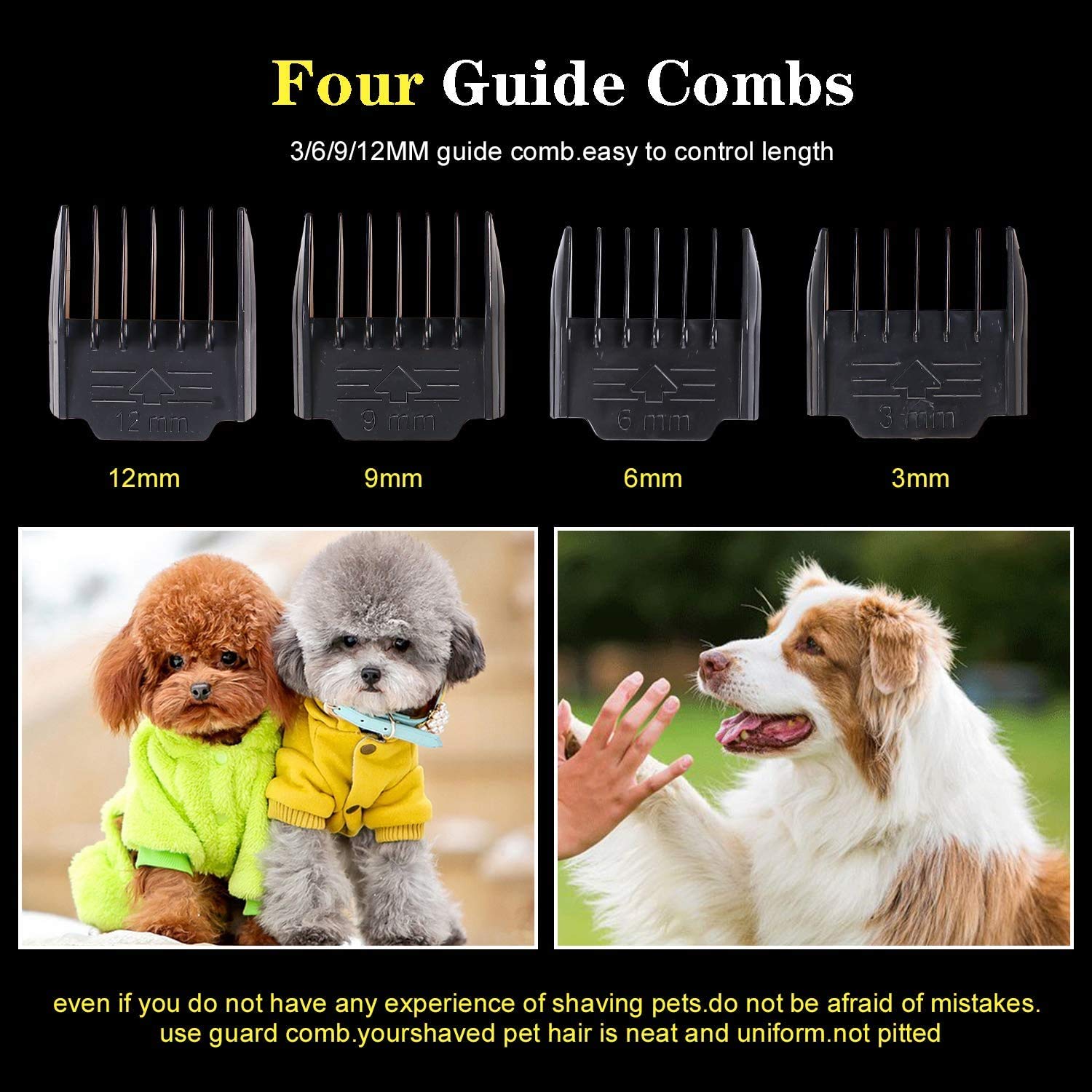 Hansprou dog clippers corded professional design ensures uninterrupted grooming sessions.